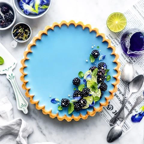 Blue Butterfly Pea Flower Powder cake Blue Butterfly Pea Flower Powder cake